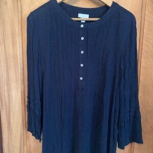 J. Jill Shirt Navy Blue XL